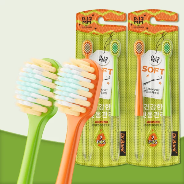 Dr. Baek 20102 Ultra‑Soft PBT Toothbrush Set